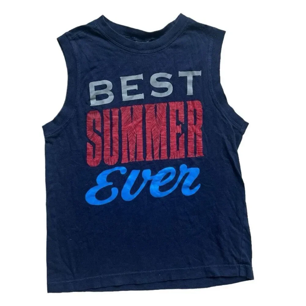 Youth Boys Gymboree Best Summer Ever Graphic Tank Top - Sz  8